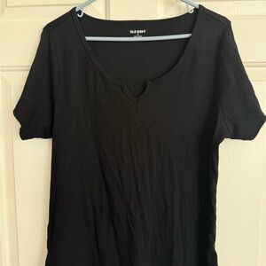 Old Navy Women's Black Short Sleeve Tee